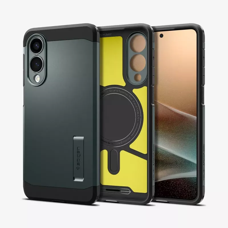 Dėklas Spigen Galaxy S25 Edge Tough Armor AI Abyss Green