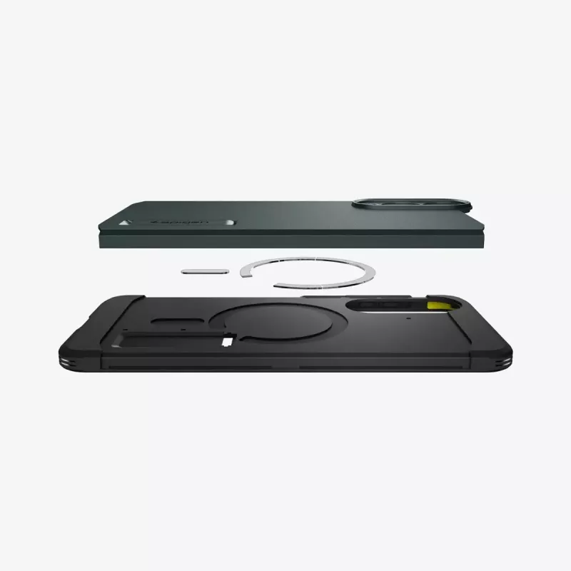 Dėklas Spigen Galaxy S25 Edge Tough Armor AI Abyss Green