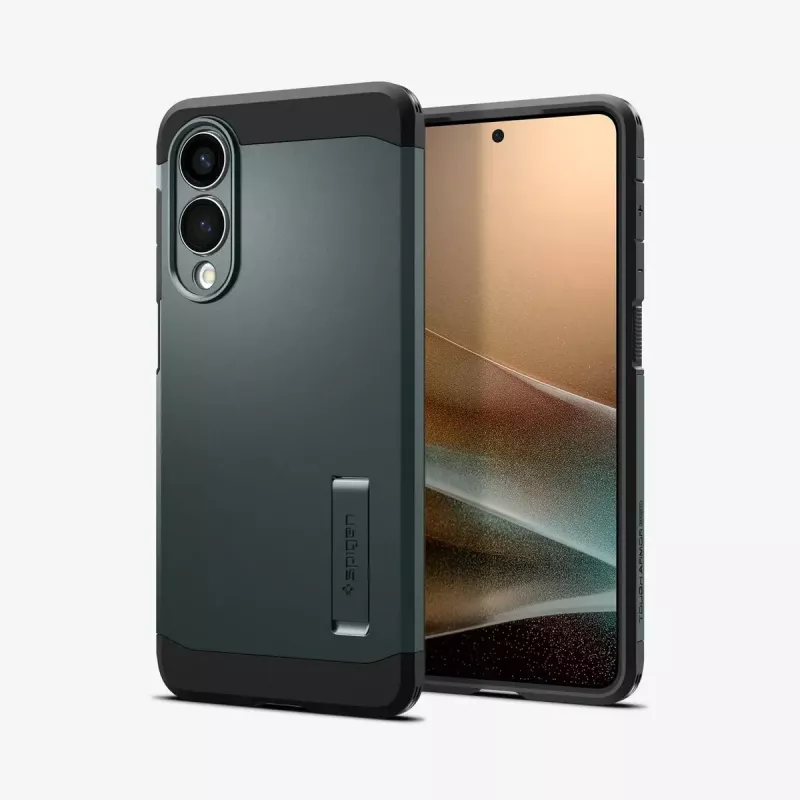Dėklas Spigen Galaxy S25 Edge Tough Armor AI Abyss Green