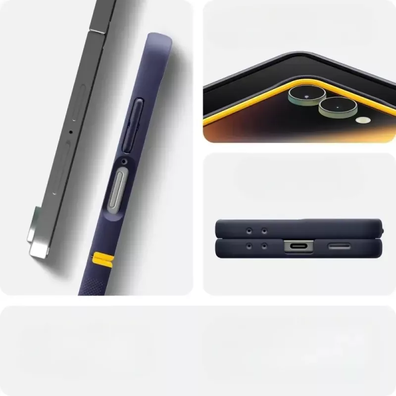 Apsauginis telefono dėklas Spigen Nano Pop Mag, skirtas Samsung Galaxy Z Flip 7 — Blueberry Navy, suderinamas su MagSafe
