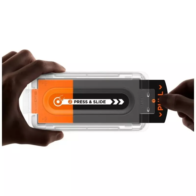 Apsauginė plėvelė Spigen Glas.TR EZ FIT Pro, skirta Samsung Galaxy Z Fold 7 — permatoma, 2 vnt.