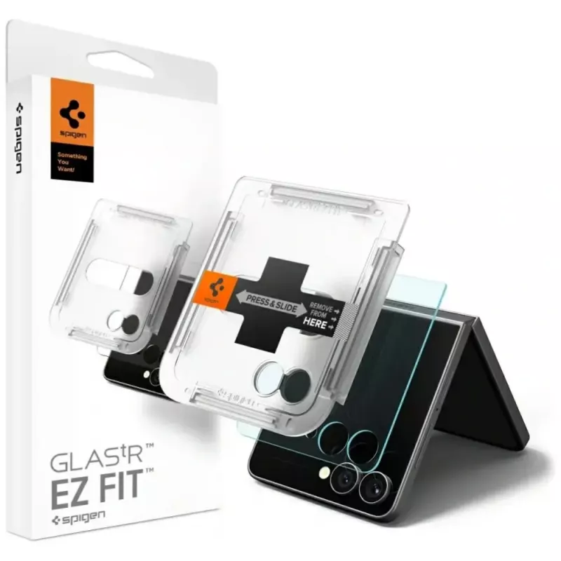 Ekrano apsauga Spigen, skirta Samsung Galaxy Z Flip 7 — HD Clear, plona skaidri apsauginė plėvelė