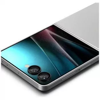 Fotoaparato apsauga Spigen, skirta Galaxy Z Flip 7, HD stiklas, 2 vnt. pakuotėje