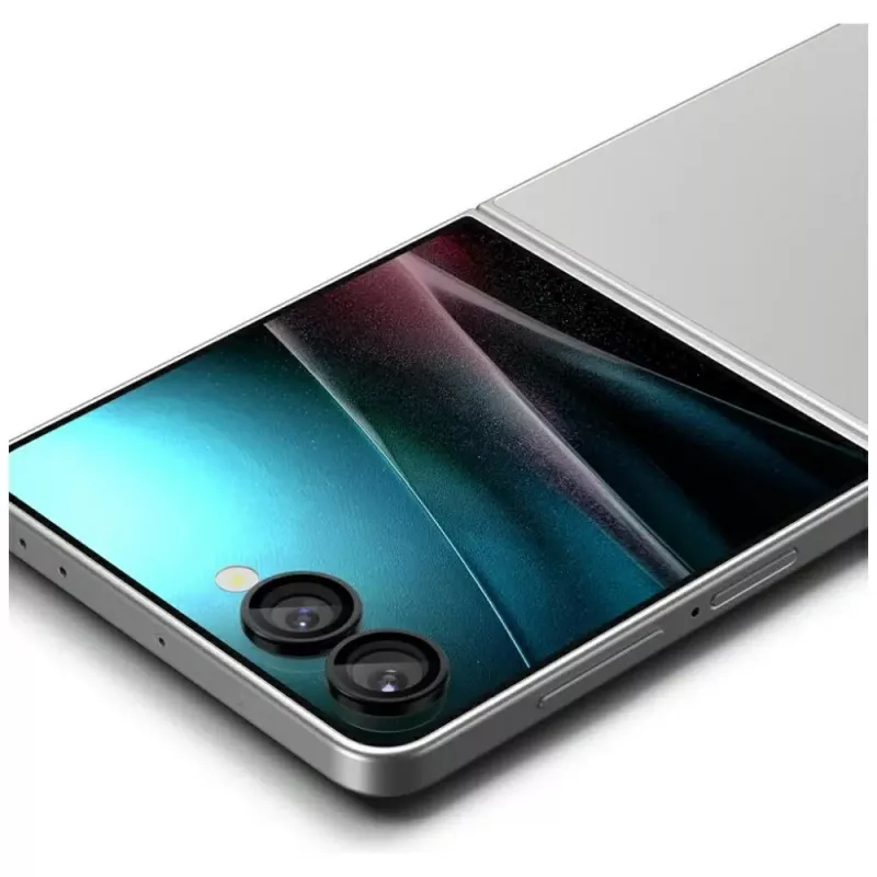 Fotoaparato apsauga Spigen, skirta Galaxy Z Flip 7, HD stiklas, 2 vnt. pakuotėje