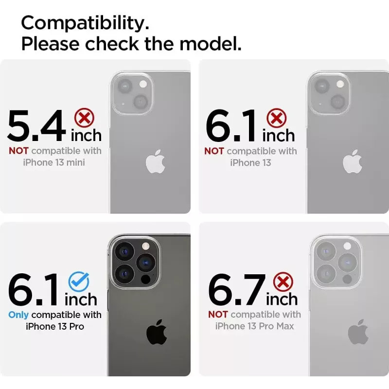 Ekrano apsauga Spigen AGL03391, skirta Apple iPhone 13/13 Pro, grūdintas stiklas