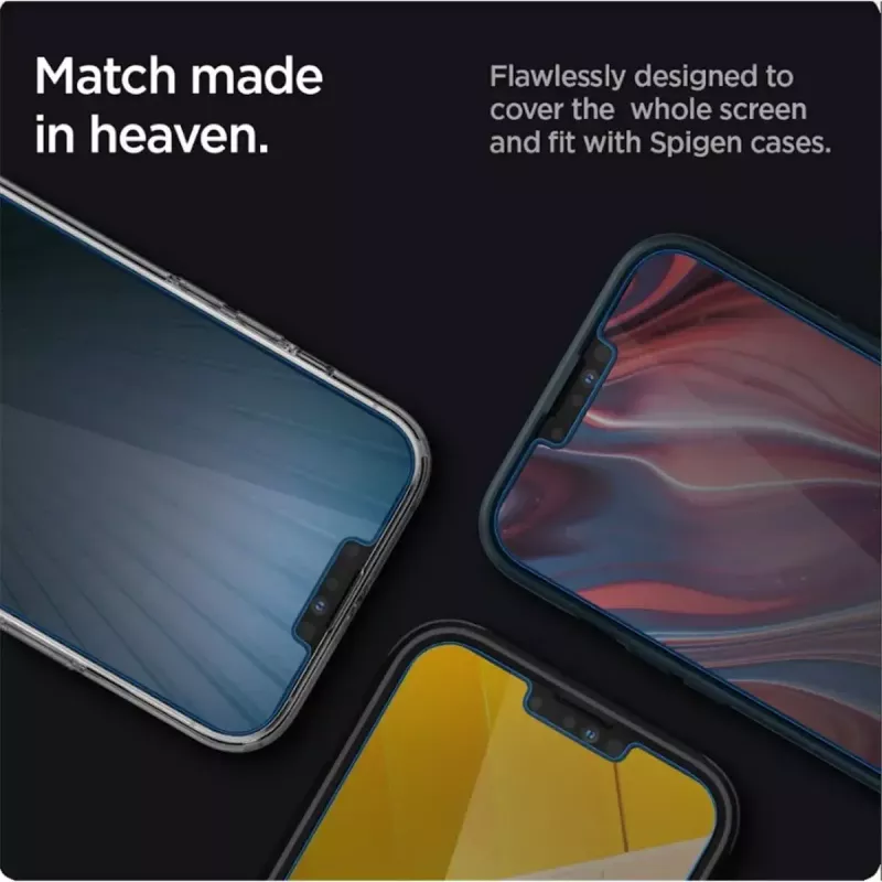 Ekrano apsauga Spigen AGL03391, skirta Apple iPhone 13/13 Pro, grūdintas stiklas