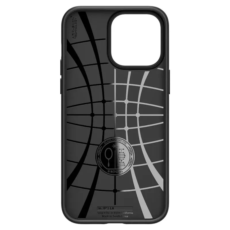 „Spigen Liquid Air“ dėklas „iPhone 14 Pro Max“ 17 cm juodas