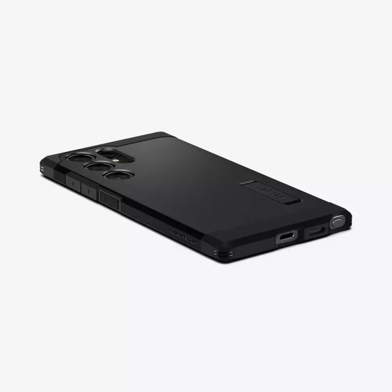 Spigen Tough Armor mobiliojo telefono dėklas, juodas, Galaxy S24 Ultra 17,3 cm