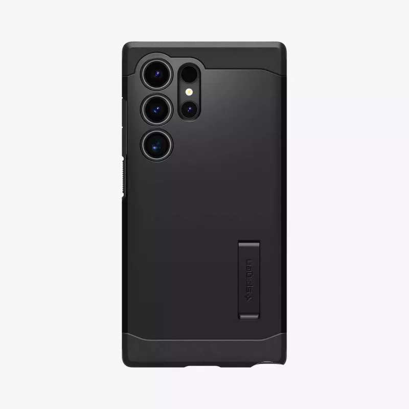 Spigen Tough Armor mobiliojo telefono dėklas, juodas, Galaxy S24 Ultra 17,3 cm