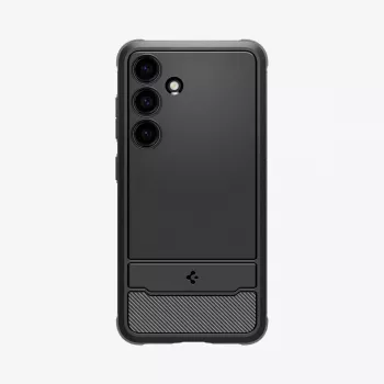 Spigen Rugged Armor mobiliojo telefono dėklas, juodas, Samsung Galaxy S24, 15,8 cm