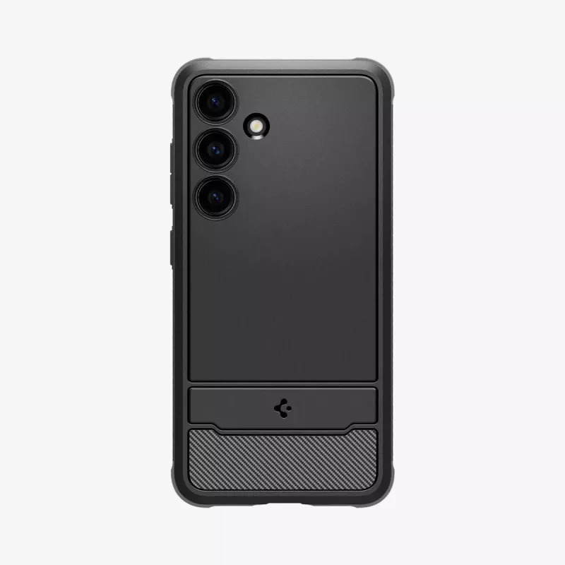 Spigen Rugged Armor mobiliojo telefono dėklas, juodas, Samsung Galaxy S24, 15,8 cm