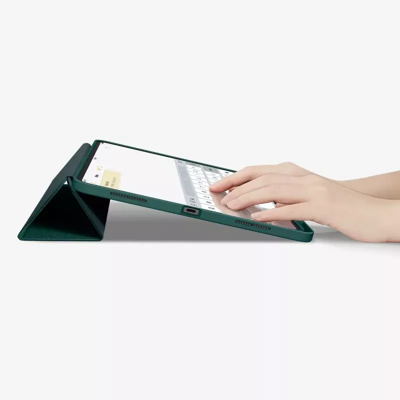 Atverčiamas dėklas Spigen Urban Fit 33 cm (13 colių) iPad Pro 2024 žalias