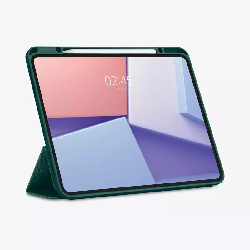 Atverčiamas dėklas Spigen Urban Fit 33 cm (13 colių) iPad Pro 2024 žalias