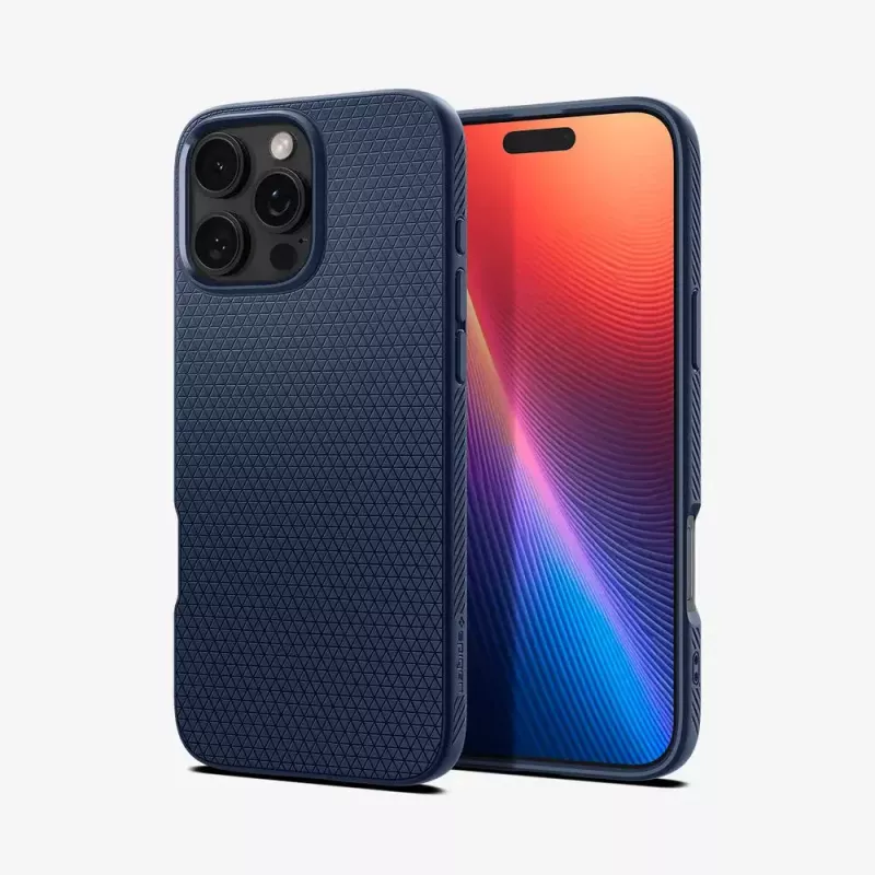 Spigen Liquid Air mobiliojo telefono dėklas Dangtis Tamsiai mėlynas skirtas iPhone 16 Pro Max