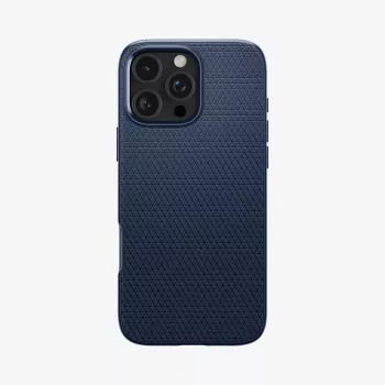 Spigen Liquid Air mobiliojo telefono dėklas Dangtis Tamsiai mėlynas skirtas iPhone 16 Pro Max