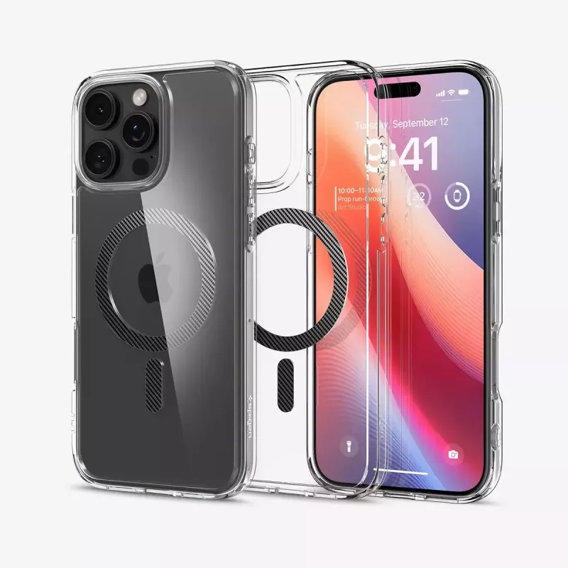 Spigen Ultra Hybrid (MagFit) mobiliojo telefono dėklas 17,5 cm Skaidrus