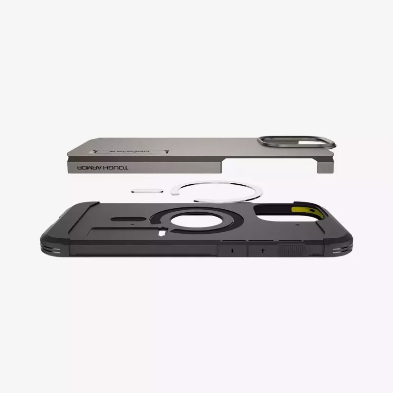 Spigen Tough Armor AI MagFit mobiliojo telefono dėklas Dangtis Pilka 17,5 cm