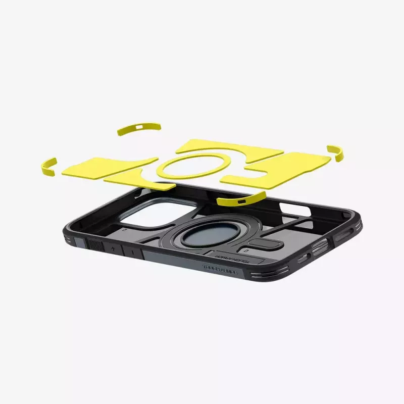 Spigen Tough Armor AI mobiliojo telefono dėklas Dangtelis Pilkas, skirtas iPhone 16 Pro Max