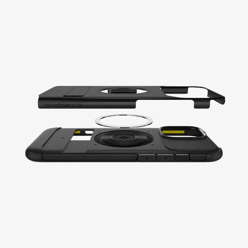Spigen plonas Armor (MagFit) mobiliojo telefono dėklas Dangtis Juoda 17.5 cm