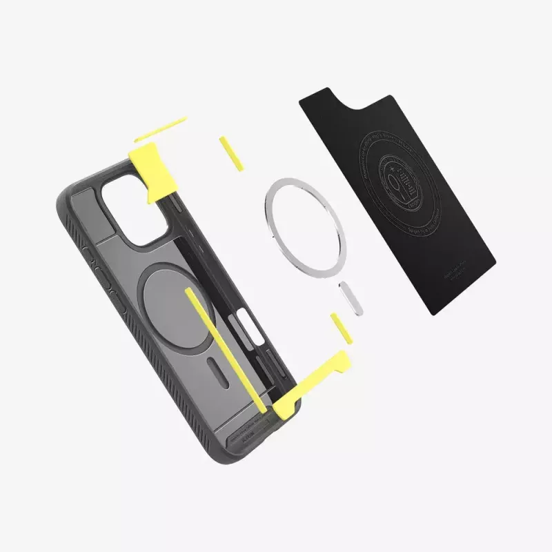 Spigen Rugged Armor MagFit mobiliojo telefono dėklas Užvalkalas Pilka 16 cm