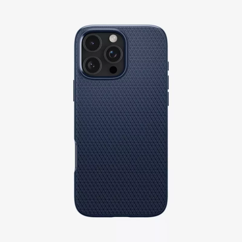 Spigen Liquid Air mobiliojo telefono dangtelis Navy skirtas iPhone 16 Pro