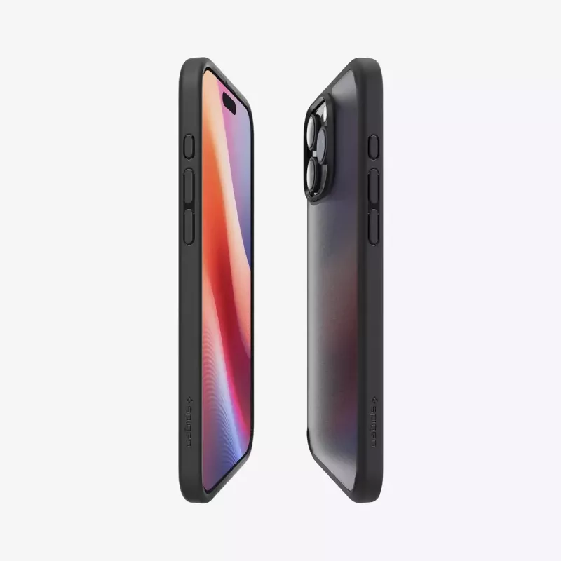 Spigen Ultra Hybrid mobiliojo telefono dėklas juodas, skirtas iPhone 16 Pro 6,3 col.