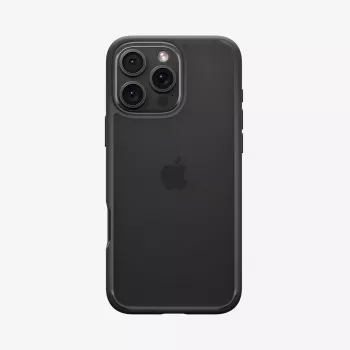 Spigen Ultra Hybrid mobiliojo telefono dėklas juodas, skirtas iPhone 16 Pro 6,3 col.