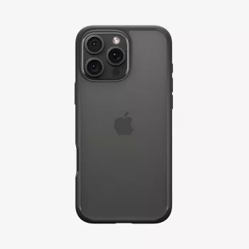 Spigen Ultra Hybrid mobiliojo telefono dėklas juodos spalvos, skirtas „iPhone 16 Pro“