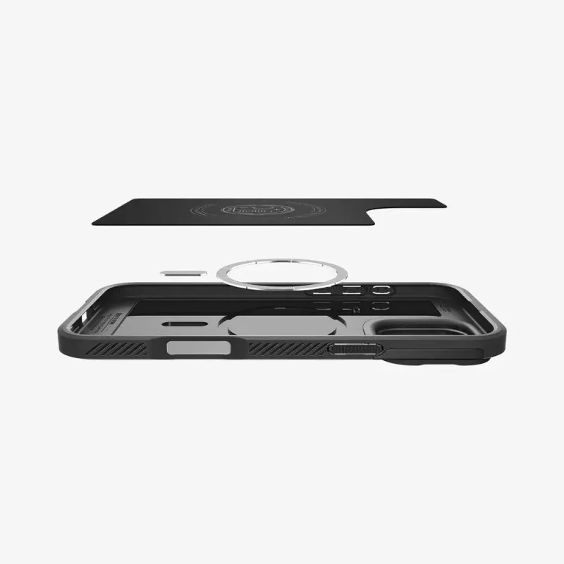 Spigen Optik Armor mobiliojo telefono dėklas Juoda iPhone 16 Pro