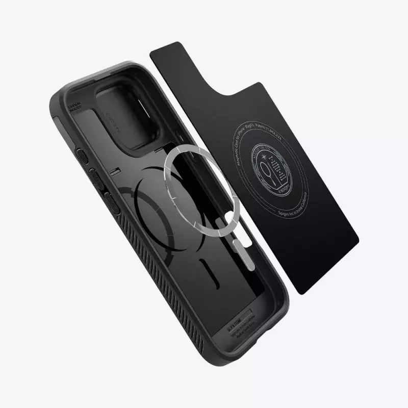 Spigen Optik Armor mobiliojo telefono dėklas Juoda iPhone 16 Pro