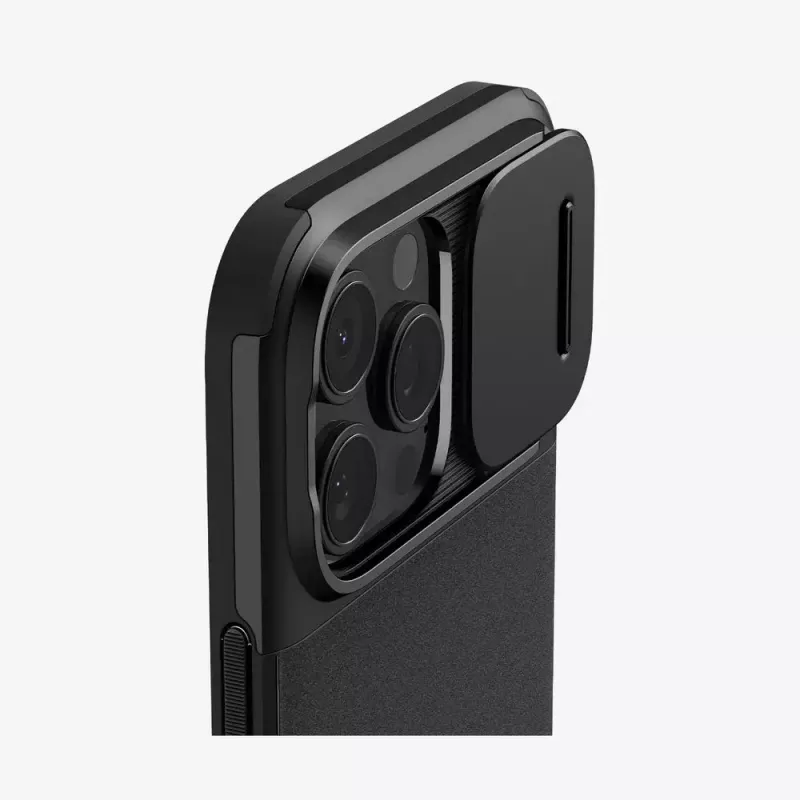 Spigen Optik Armor mobiliojo telefono dėklas Juoda iPhone 16 Pro