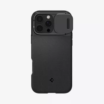 Spigen Optik Armor mobiliojo telefono dėklas Juoda iPhone 16 Pro