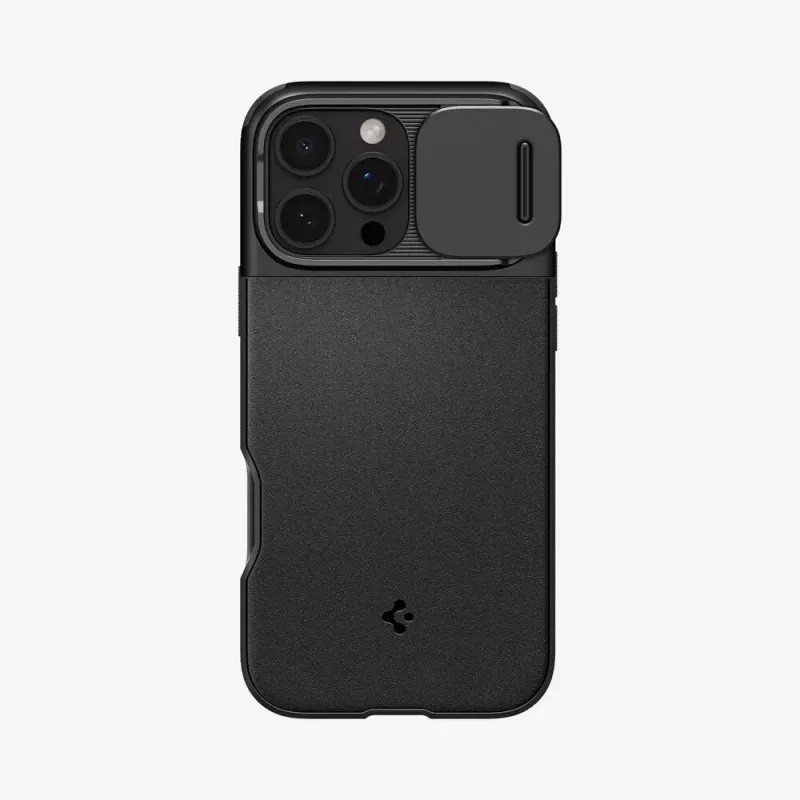 Spigen Optik Armor mobiliojo telefono dėklas Juoda iPhone 16 Pro