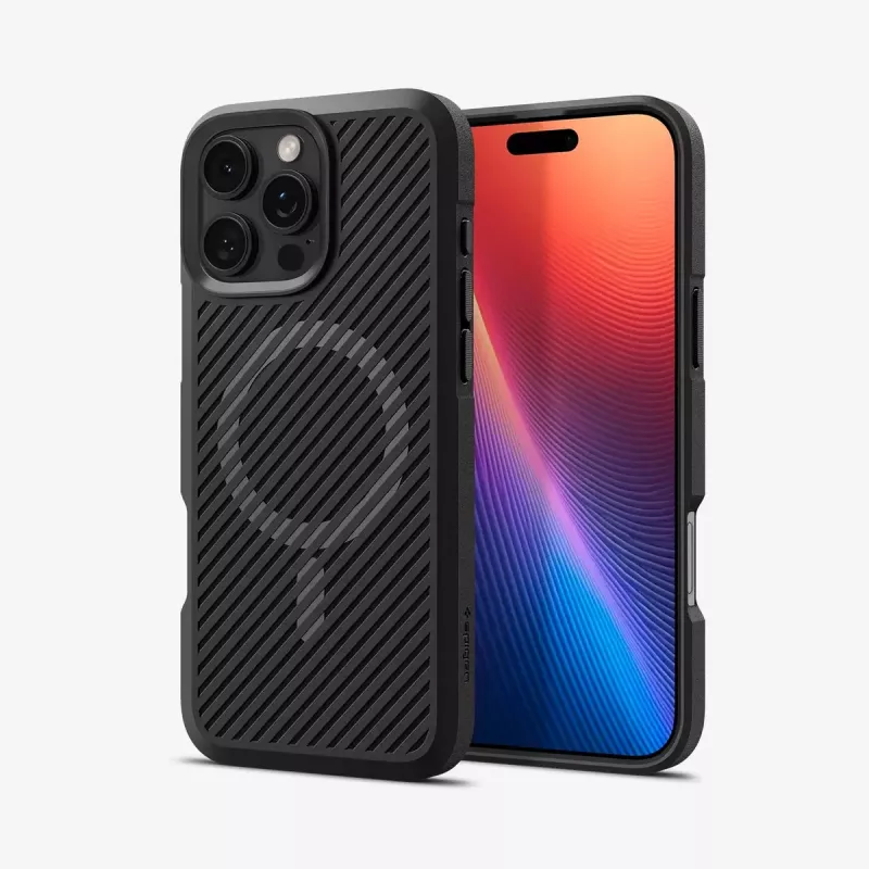 Spigen Core Armor MagFit mobiliojo telefono dėklas Užvalkalas Juoda 16 cm