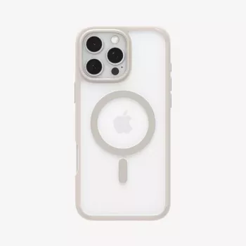 Spigen Ultra Hybrid (MagFit) mobiliojo telefono dėklas Užvalkalas Smėlio spalvos Skaidrus