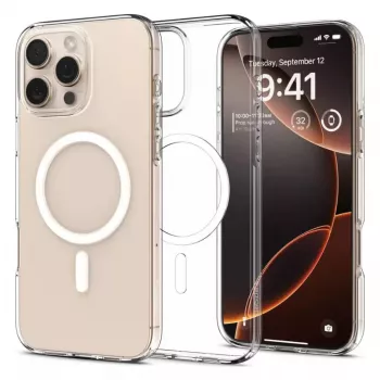 Dėklas Spigen Liquid Crystal MagFit iPhone 16 Pro permatomas