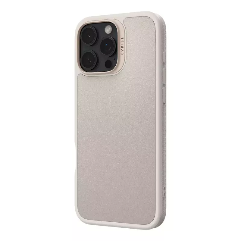 Dėklas CYRILL Kajuk Mag dėklas iPhone 16 Pro Max kreminis vienspalvis