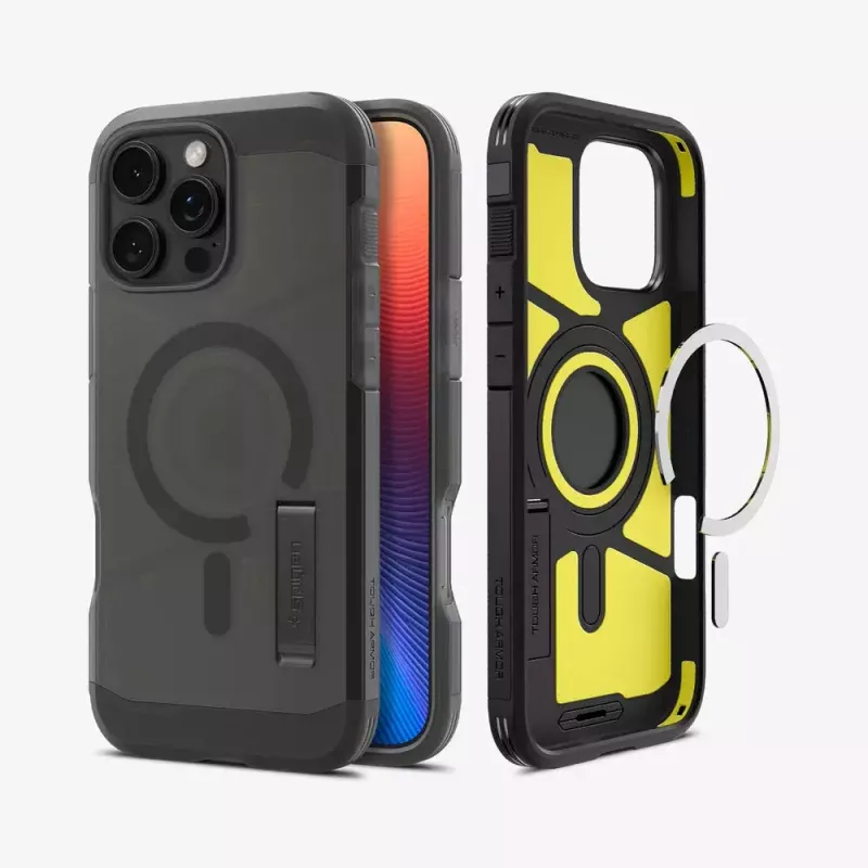 Dėklas Spigen Tough Armor AI MagFit iPhone 16 Pro Max juodas