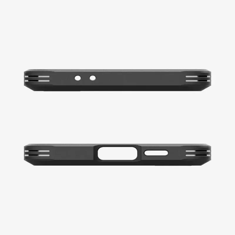Spigen Tough Armor Galaxy S24 FE Juoda Desktop Stand