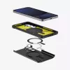 Spigen Tough Armor Galaxy S24 FE Juoda Desktop Stand