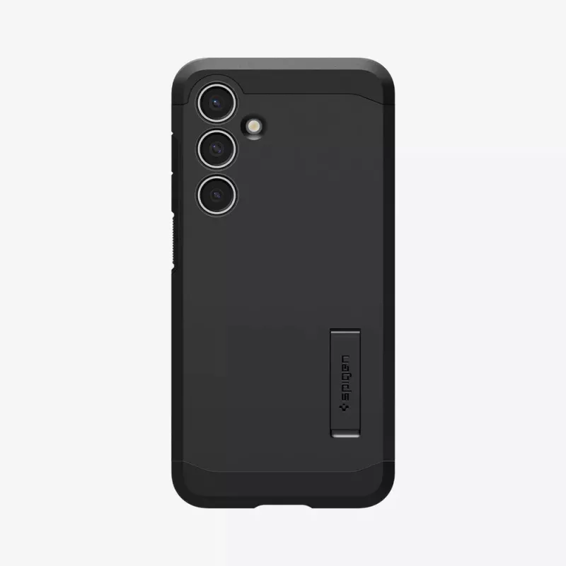 Spigen Tough Armor Galaxy S24 FE Juoda Desktop Stand