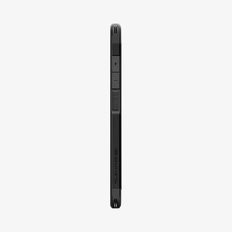 Dėklas Spigen Galaxy S25 Ultra Tough Armor AI juodas su stalu stovu