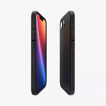 Cover Spigen Liquid Air iPhone 16e dėklas matinės juodos spalvos