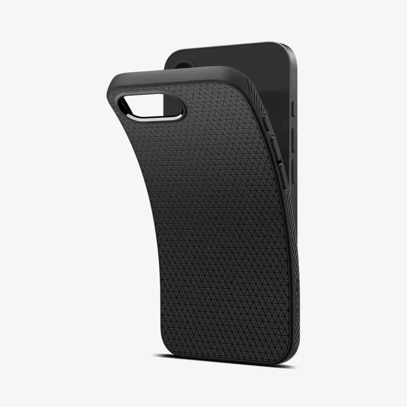 Cover Spigen Liquid Air iPhone 16e dėklas matinės juodos spalvos