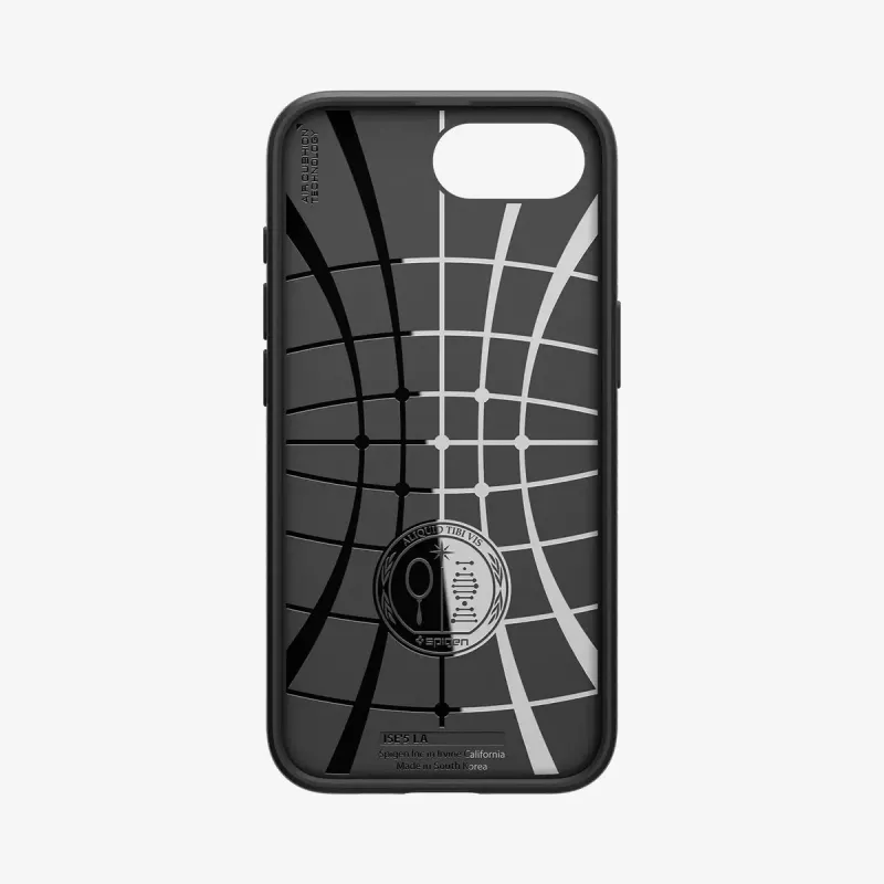 Cover Spigen Liquid Air iPhone 16e dėklas matinės juodos spalvos