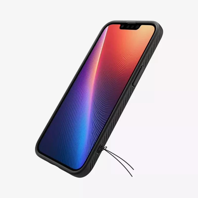 Cover Spigen Liquid Air iPhone 16e dėklas matinės juodos spalvos