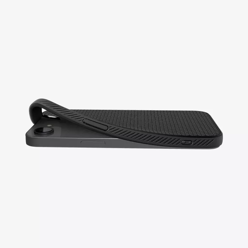 Cover Spigen Liquid Air iPhone 16e dėklas matinės juodos spalvos