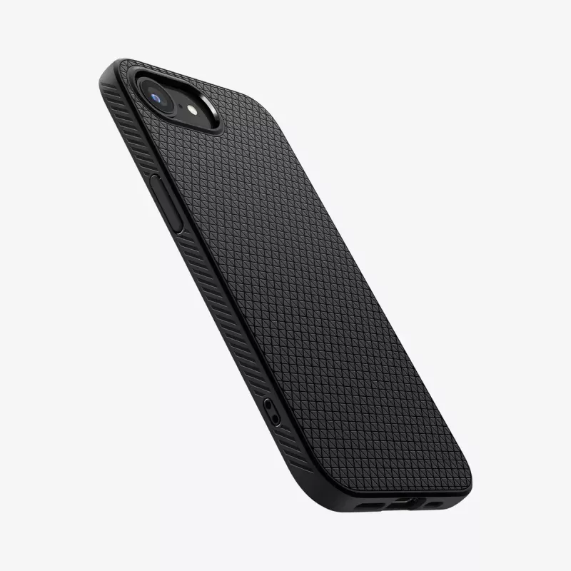 Cover Spigen Liquid Air iPhone 16e dėklas matinės juodos spalvos