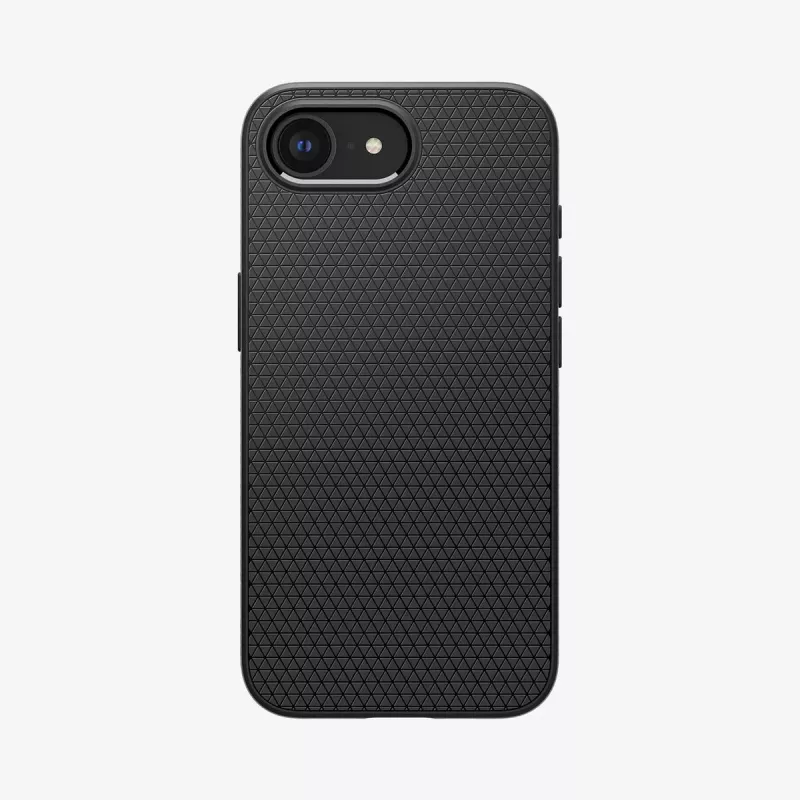 Cover Spigen Liquid Air iPhone 16e dėklas matinės juodos spalvos