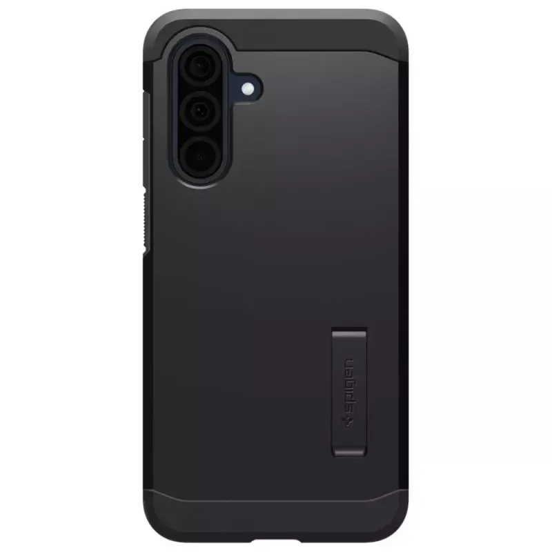 Apsauginis telefono dėklas Spigen Tough Armor, skirtas Samsung Galaxy A36 5G — dvisluoksnis, juodas